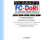 Tablet Screenshot of fc-dori.de